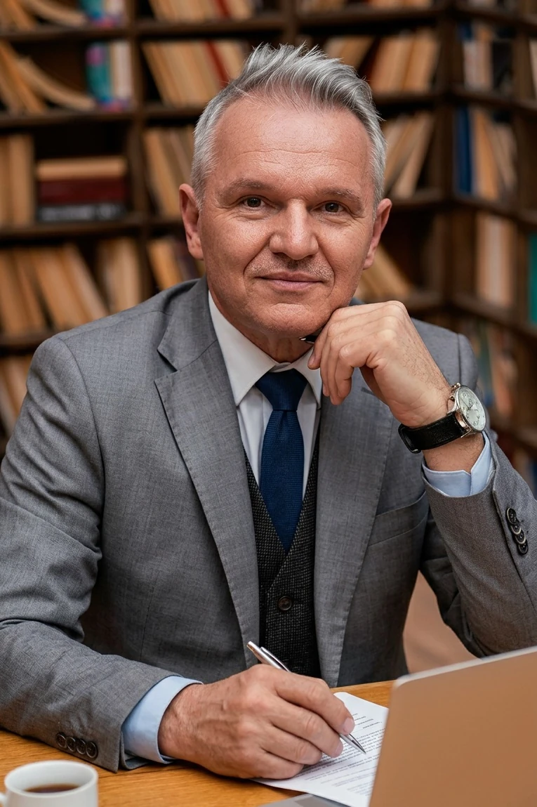Na zdjęciu widzimy pełnomocnika firmy odszkodowania Gdańsk