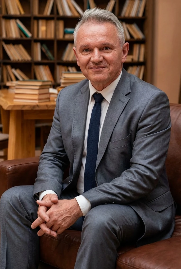 Na zdjęciu jest pełnomocnik kancelarii Odszkodowania Włocławek